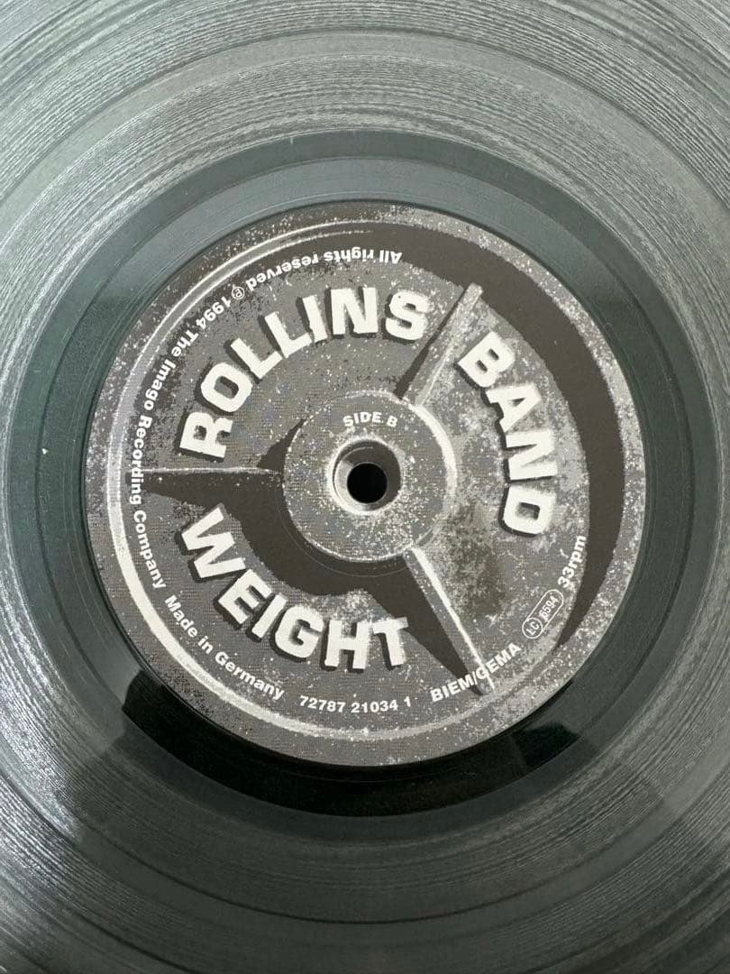 ROLLINS BAND レコード　clear color vinyl