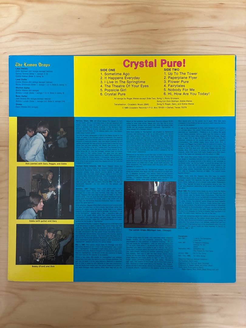 【LP】The Lemon Drops ‎/ Crystal Pure!