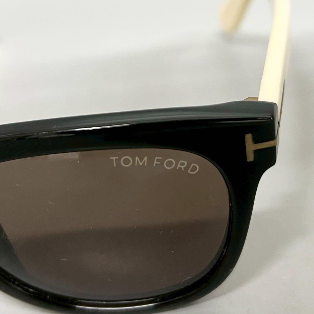 美品 TOM FORD サングラス ブラック ホワイト ブラウンTF-211