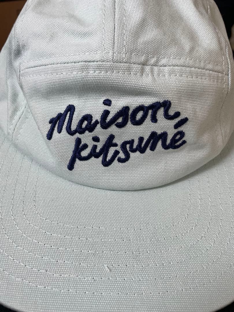 maison kitsuné 水色 キャップ　新品未使用