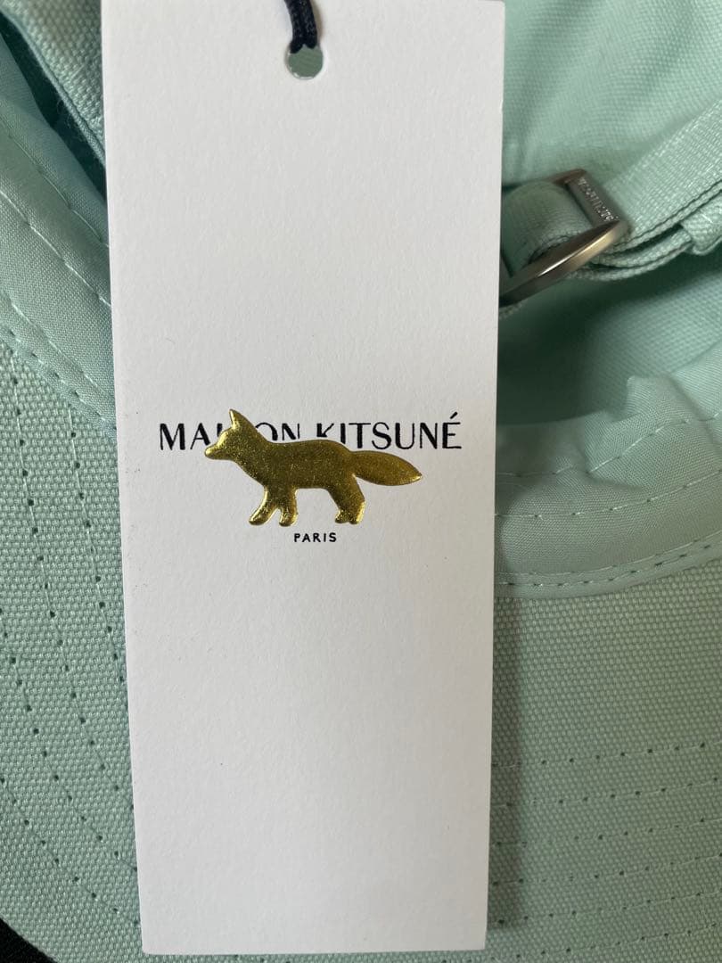 maison kitsuné 水色 キャップ　新品未使用