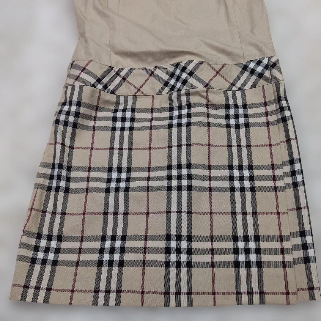 BURBERRY BLUE LABEL ノバチェックドッキングワンピース　 38