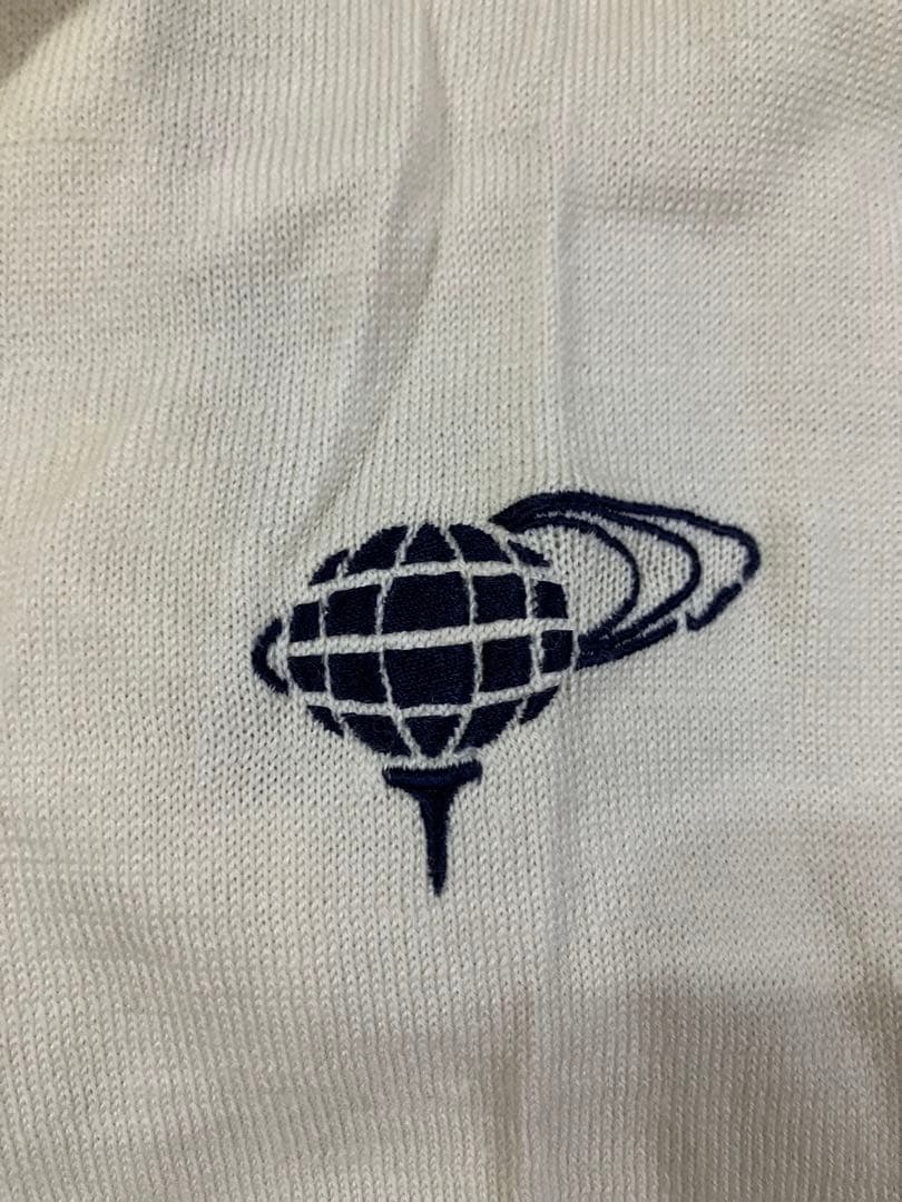 【ファウラ】BEAMS GOLF ZIPアップセーター アイボリー