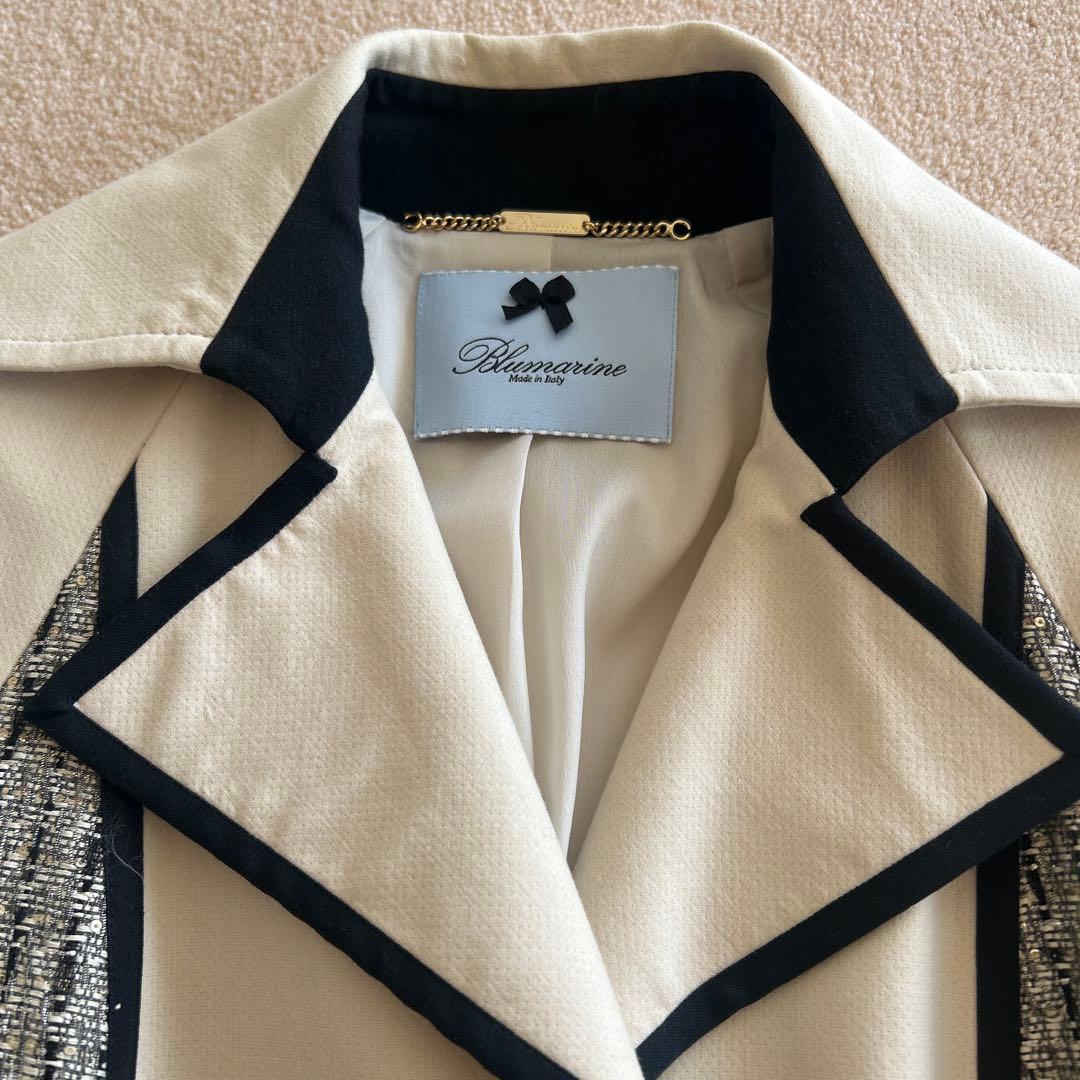 Blumarine トレンチコート ベージュ・ブラック