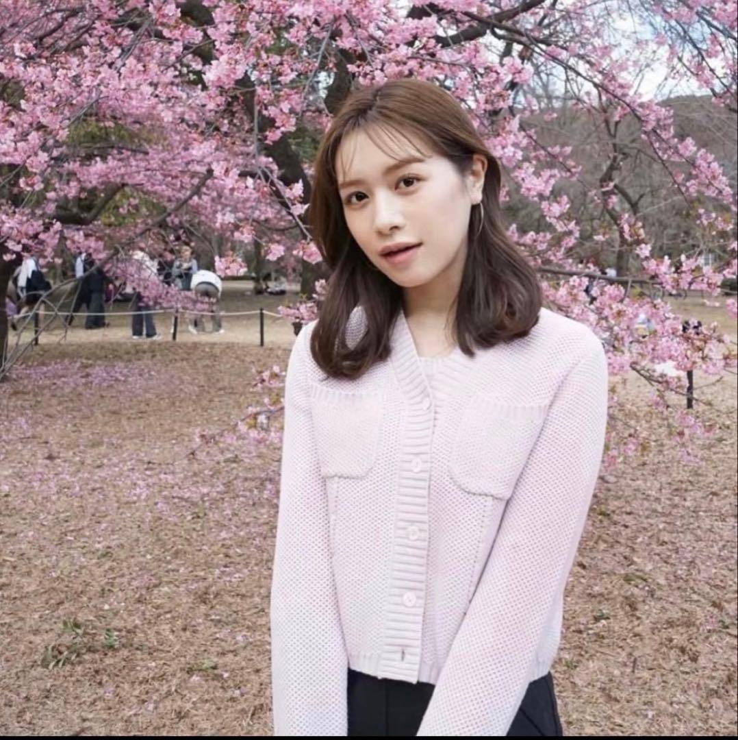 ローブブラン Basket Knit Cardigan カーディガン mauve