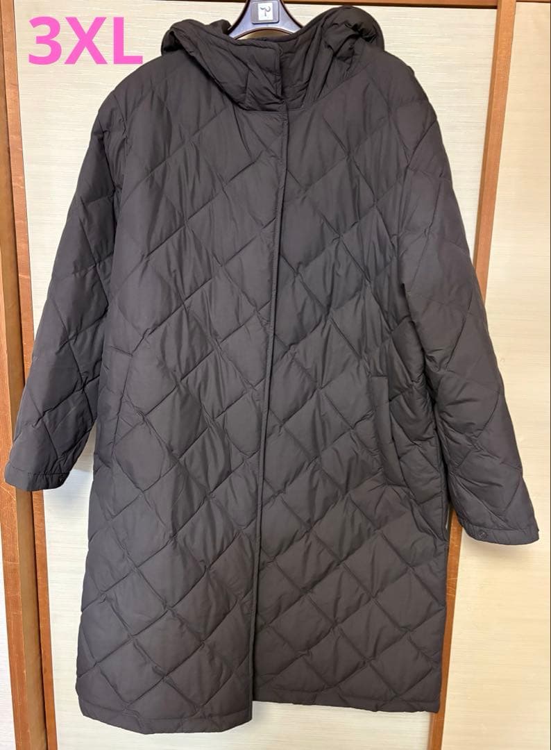 ユニクロ パフテックロングコートリラックスフィット レディース3XL
