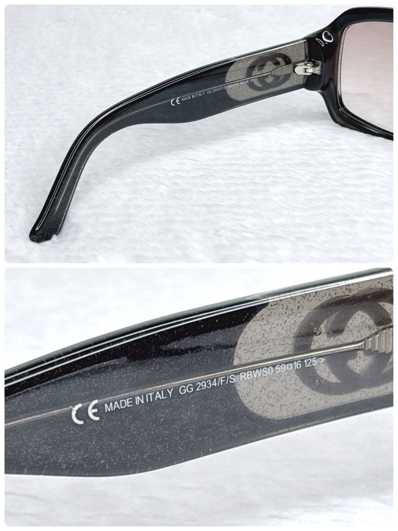 希少✨GUCCI グッチ GG2934 サイドラメロゴサングラス　y2k