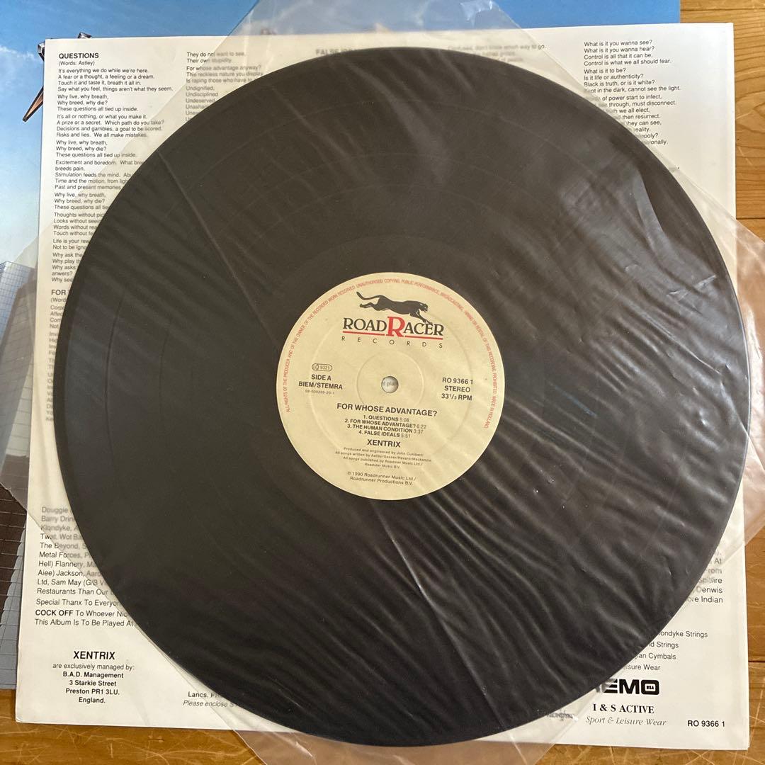 For Whose Advantage?／XENTRIX(LPレコード盤)