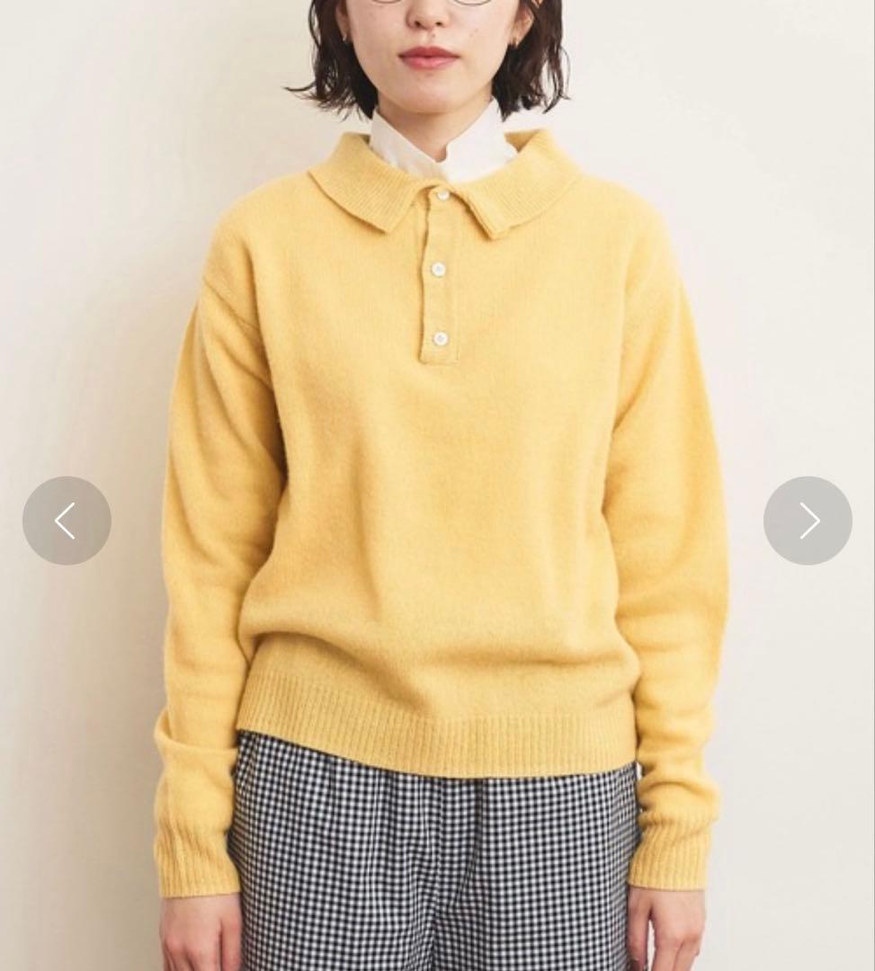 fig London ニットポロ　ウール　セーター