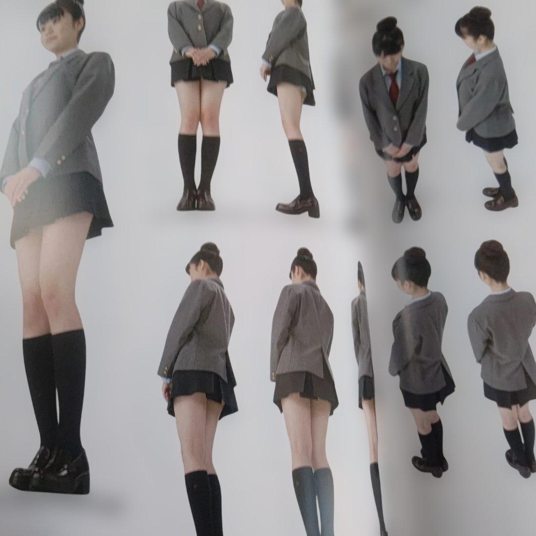 キャラポーズ資料集 女のコの制服編・からだ編 ２冊セット