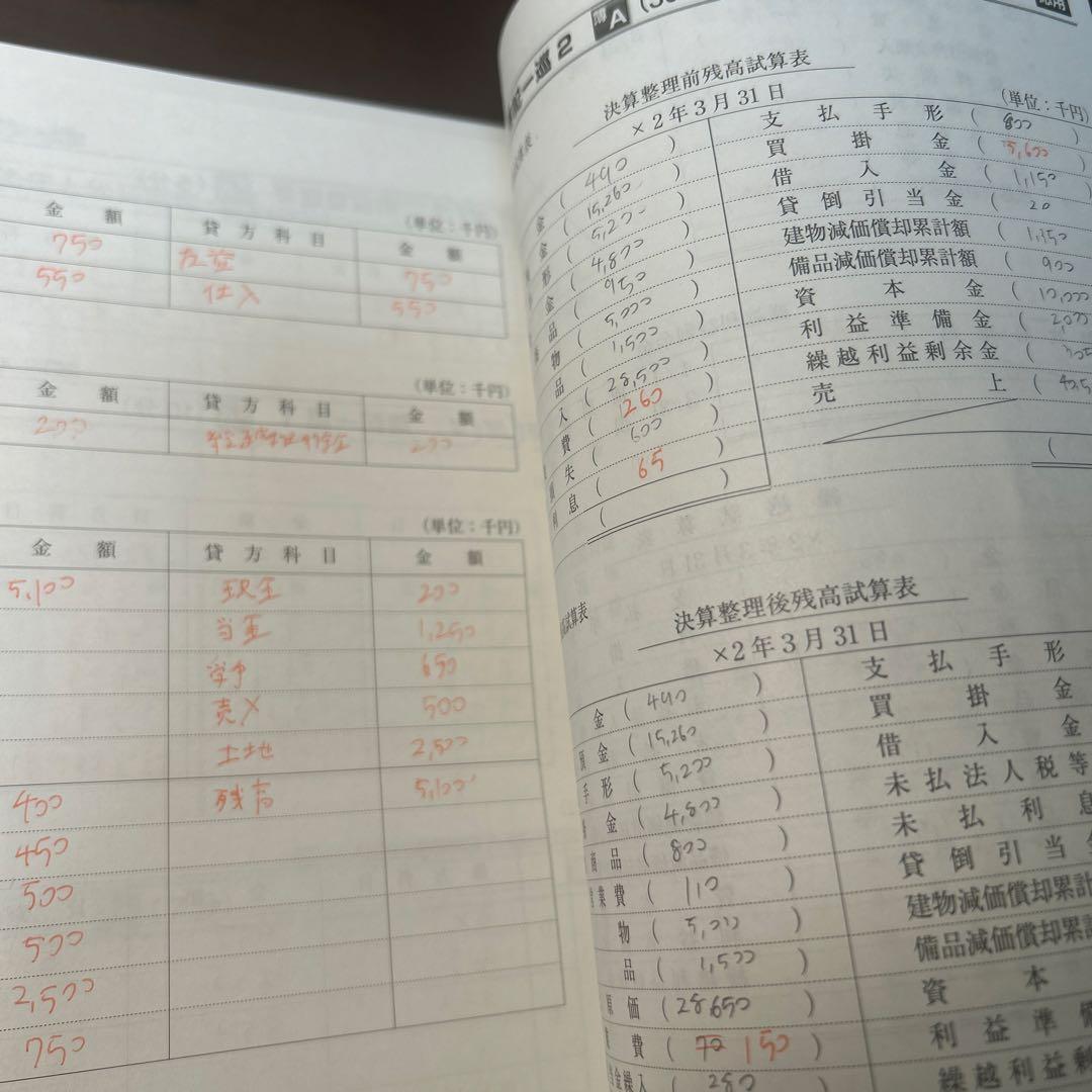税理士試験教科書簿記論・財務諸表論問題集及び教科書6冊【2024年度版】