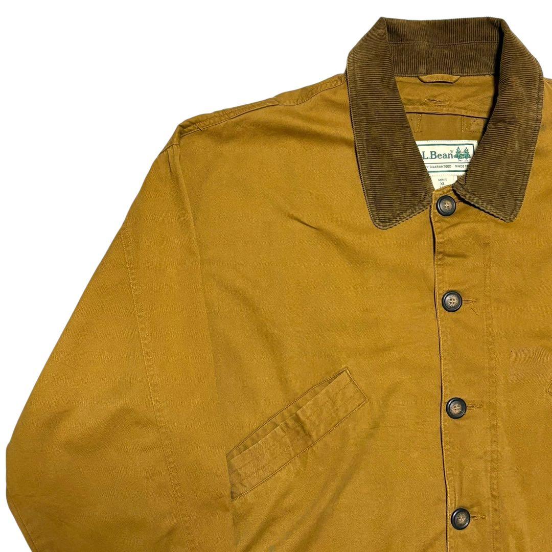 90s L.L.bean ハンティングジャケット 襟コーデュロイ カバーオール
