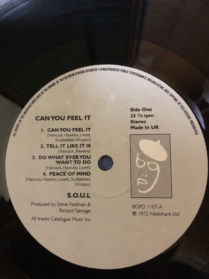 洋楽 Soul/ can you feel it/LP/rare groove
