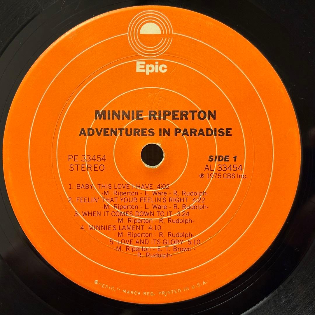 洋楽 Minnie Riperton - Adventures in Paradise