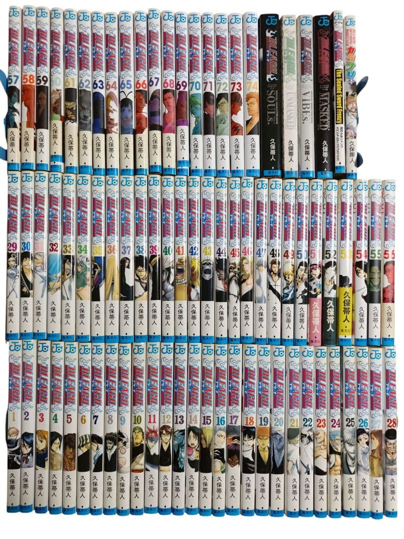【匿名配送】BLEACH 全74巻完結+関連本6冊 久保帯人 漫画セット