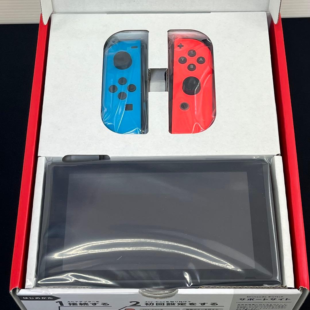 【新品未使用】Nintendo Switch 本体 青/赤 Joy-Con付き