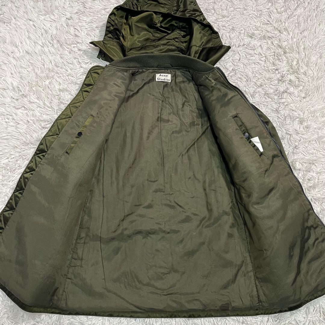 【美品】Acne Studios アクネステュディオ　コート　フード　グリーン