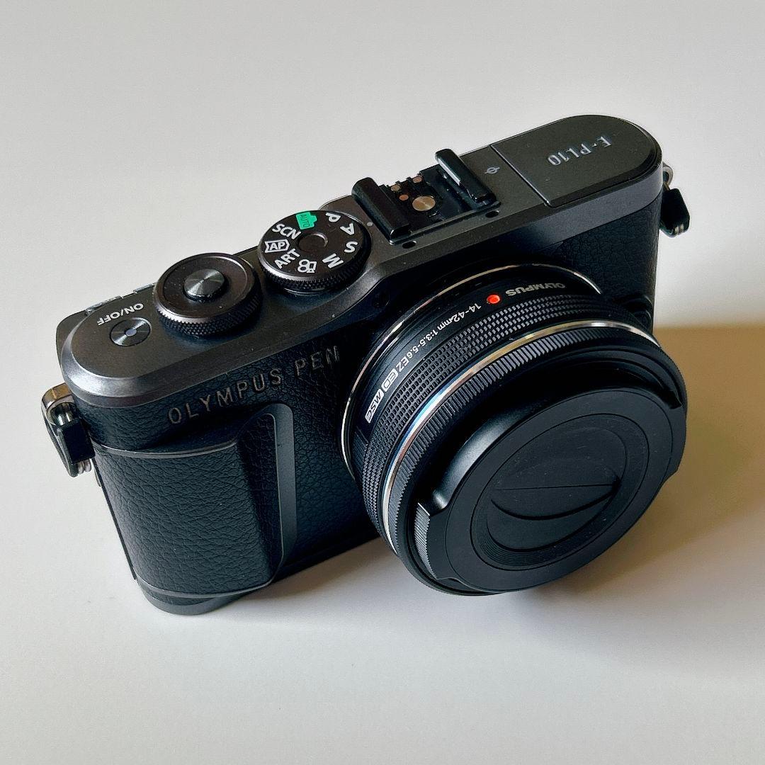 ◆OLYMPUS E-PL10ミラーレス一眼カメラ　ブラック◆スマホ転送