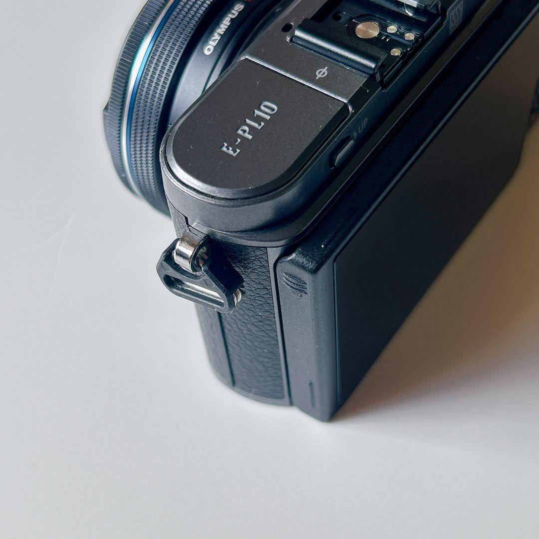 ◆OLYMPUS E-PL10ミラーレス一眼カメラ　ブラック◆スマホ転送