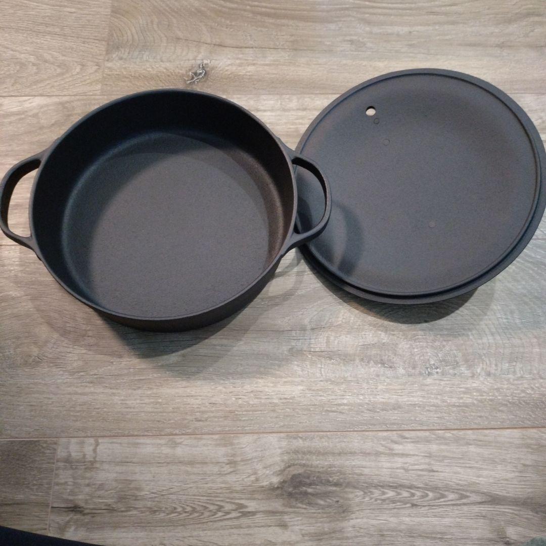 OIGEN クックトップ 丸 浅型 20cm 南部鉄器、鉄鍋
