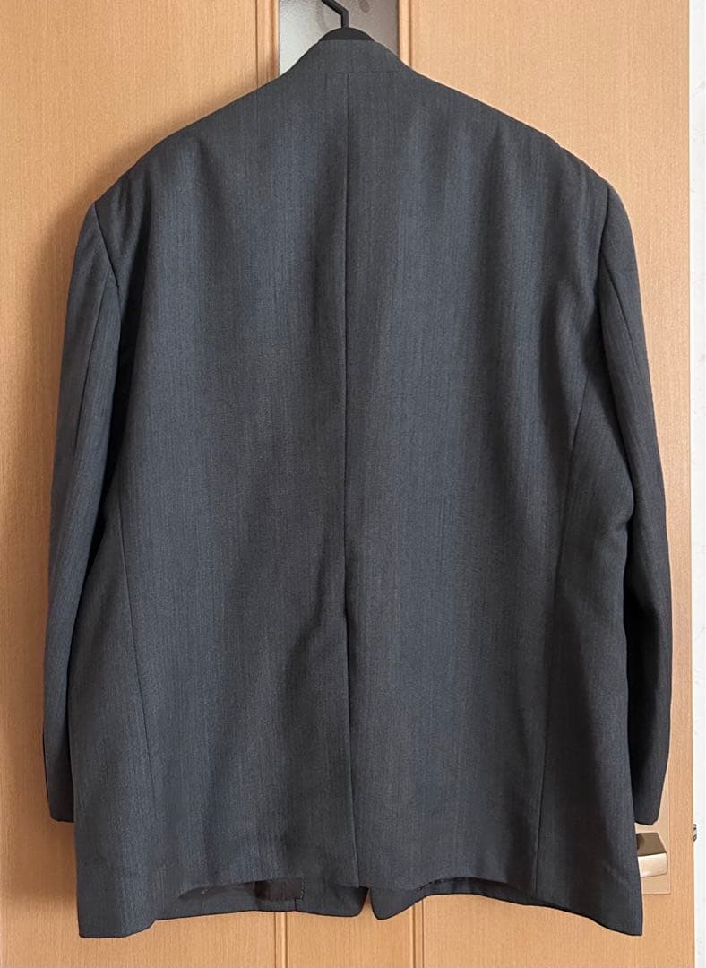 Ermenegildo Zegnaマオカラースーツ　グレー　ヘリンボーン　XL