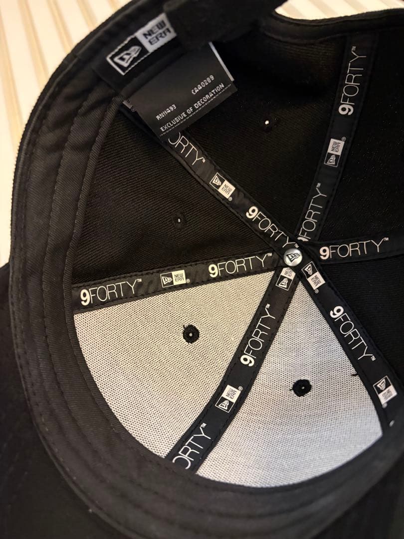 fragment New Era 9FORTY ブラックキャップ