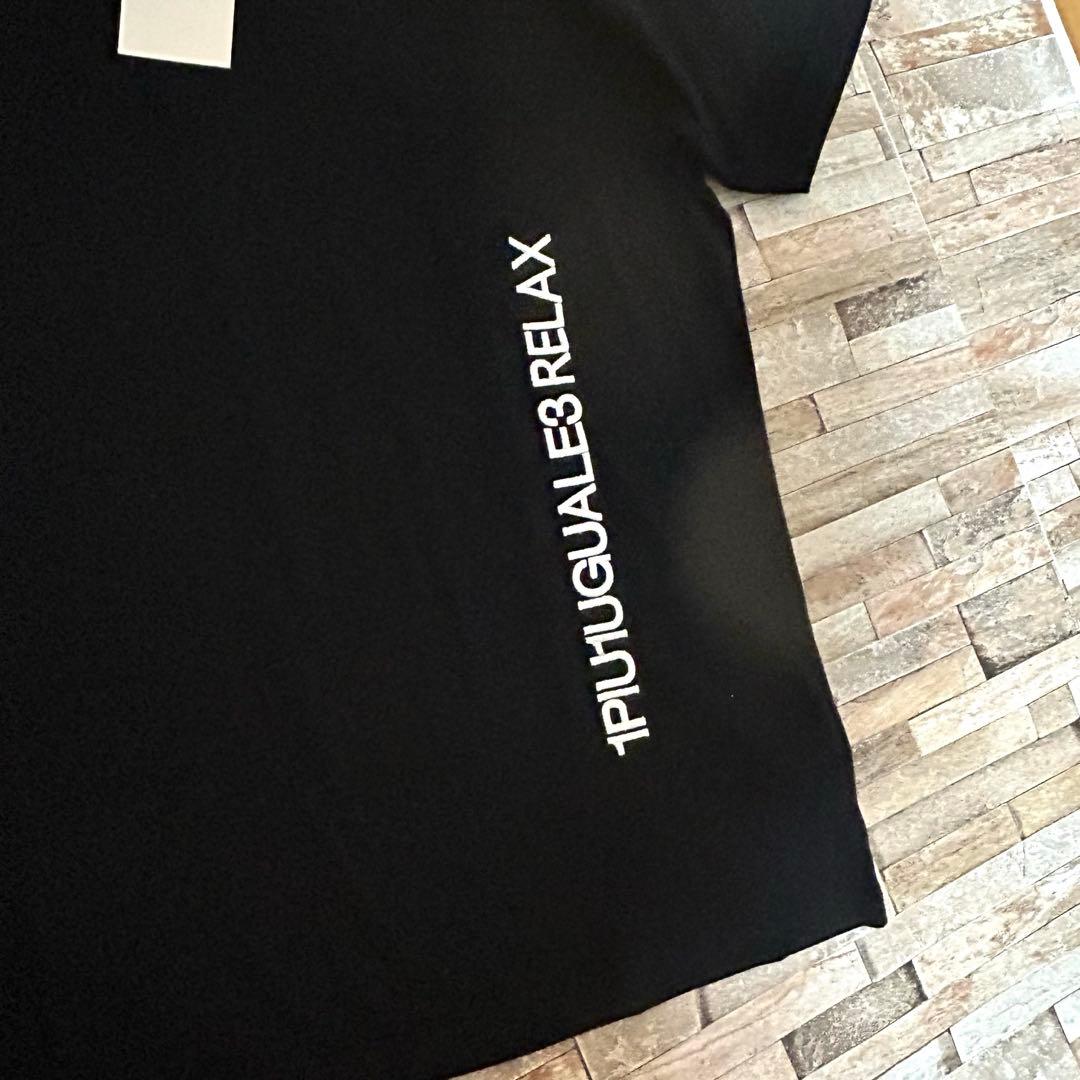【新品】1PIU1UGUALE3 RELAX／立体刺繍ロゴ Tシャツ XL