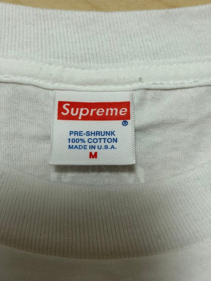 Supreme ホワイト Tシャツ Mサイズ