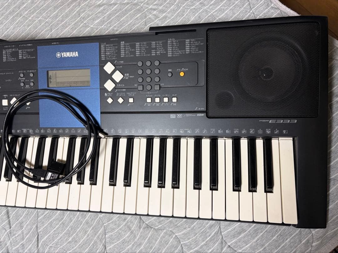YAMAHA　キーボード　PSR-E333+MIDIアダプター