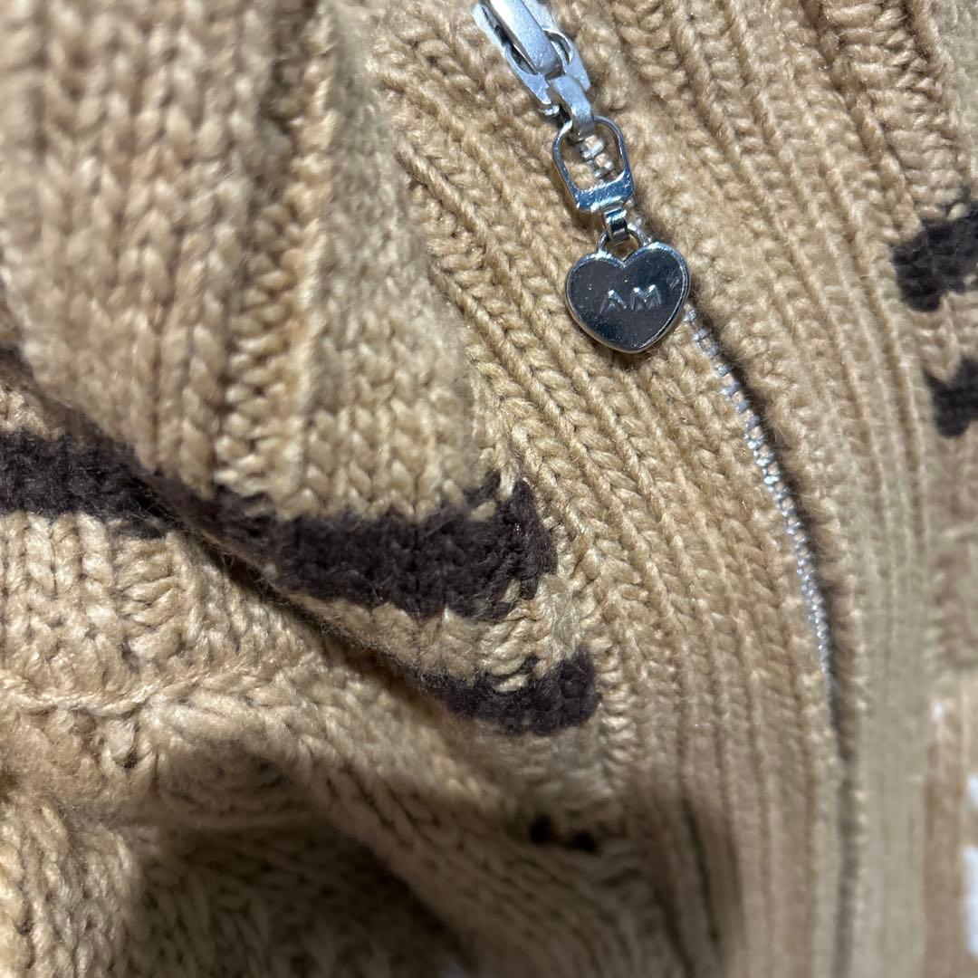 トップス ANDMARY Mary knit cowichan camel