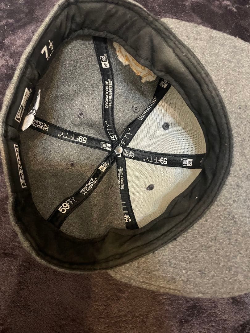 Supreme 59FIFTY グレーキャップ 7 1/2