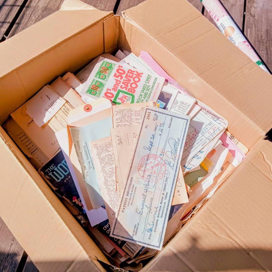 海外ヴィンテージ 《紙もの大量BOX詰め合わせ》 ジャンクジャーナル