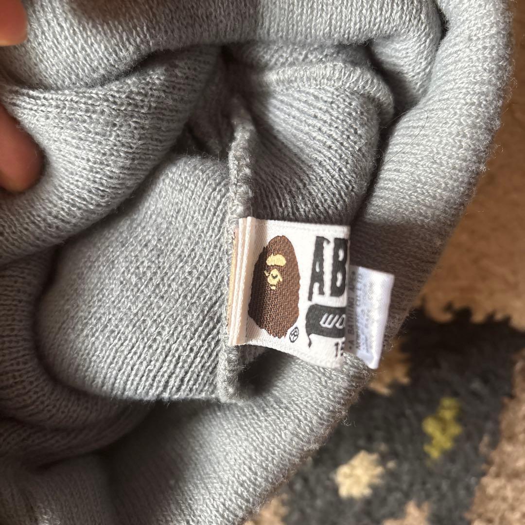 アベイジングエイプ Bape グレー ニット帽