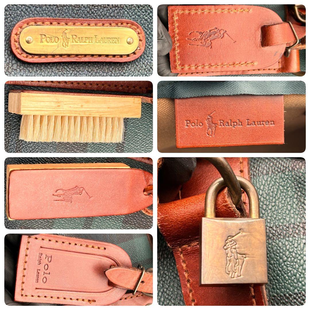 ✨美品✨ ラルフローレン 2WAY ボストンバッグ チェック柄 サイズ 大 希少
