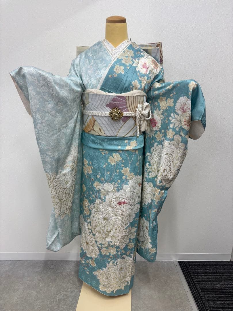 ≪即着用可能≫ 振袖 正絹 フルセット 160cm~170cmの方用【990】