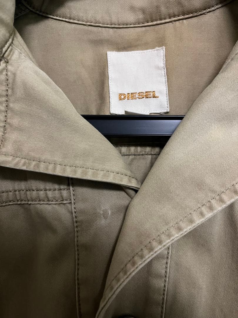 DIESEL　ベージュ フード付き トレンチコート