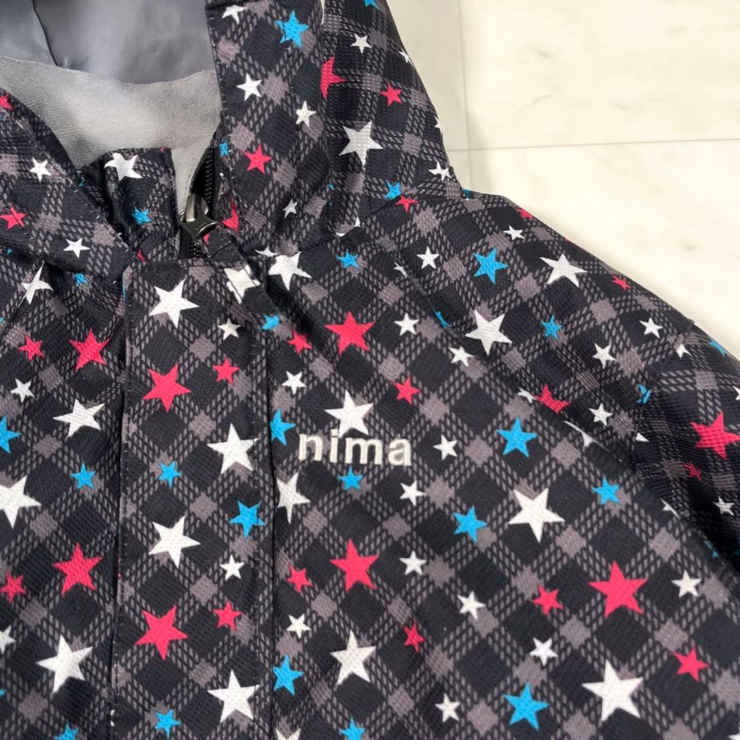 nima スキーウエア 110 100 星柄 ボードウエア ウエア上下 雪遊び