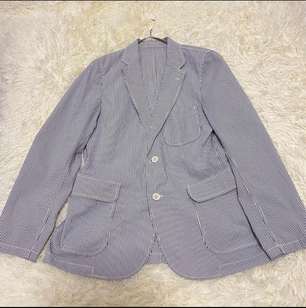 美品✨BEAMS PLUS シアサッカー　テーラードジャケット　スーツ　M