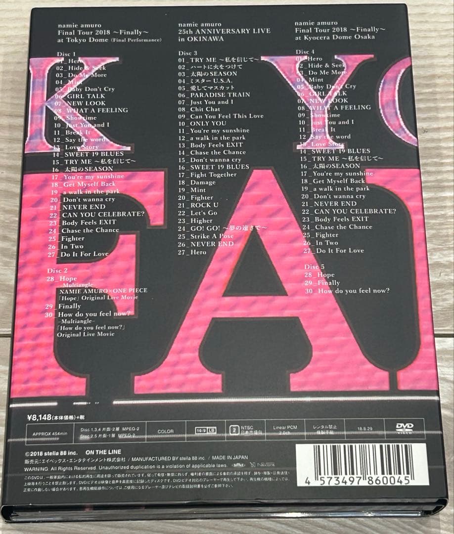 安室奈美恵 Final Tour 2018 ~ Finally ~ DVD5枚組