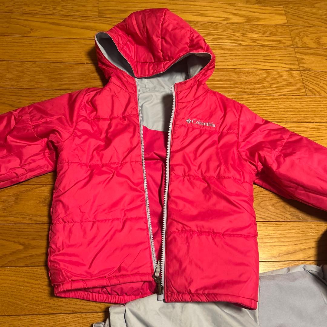 Columbia 子ども用スキーウェア セット110 リバーシブル