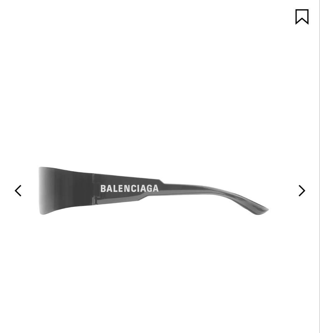 BALENCIAGA ブラック スポーツサングラス