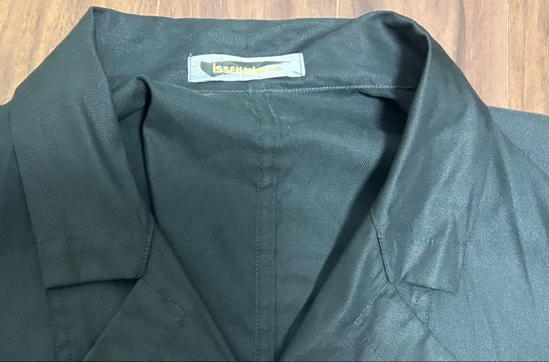 ISSEY MIYAKE 80s 筆タグ 変形ドレープコート 黒L 美品
