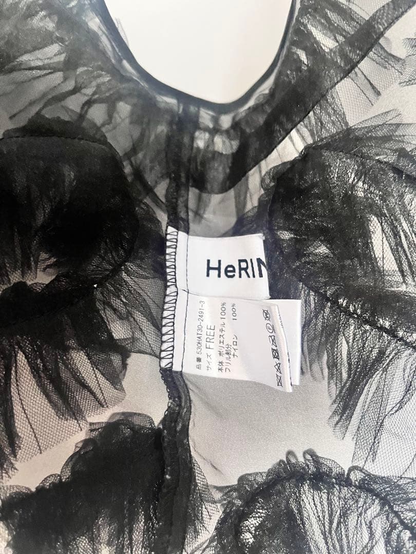 【美品】ヘリンドットサイ　Herin.Cye メニーフリルビスチェ