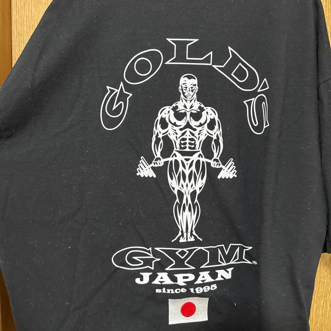 GOLD'S GYM ブラック 日本国旗限定シャツ