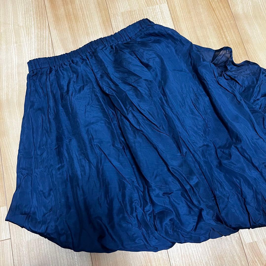 新品　かぐれ　綿シルクバイアスフレアスカート