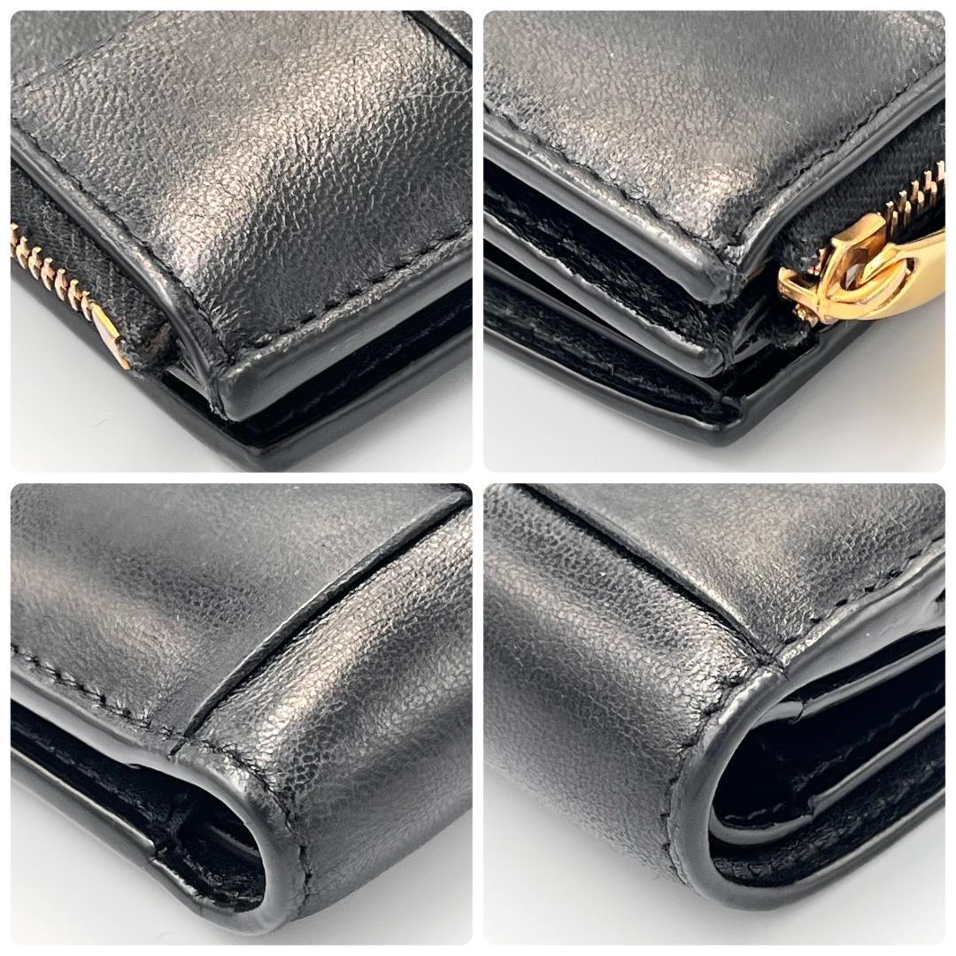 BOTTEGA VENETAスモールカセット二つ折り 財布 ファスナーウォレット