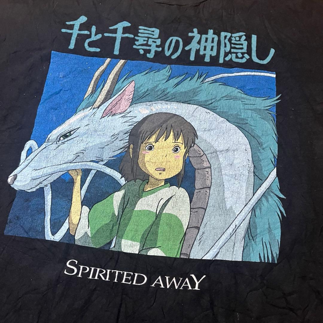 ジブリ　千と千尋の神隠し　Tシャツ　ブラック　Studio Ghibli