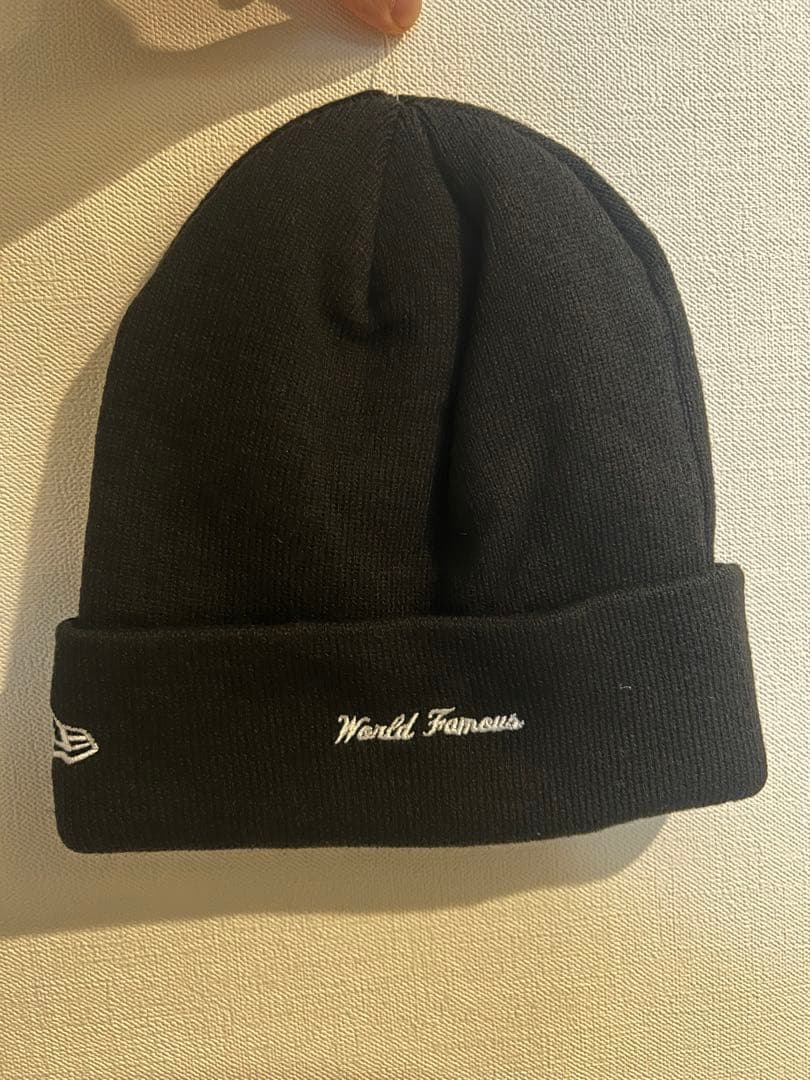Supremeクロスボックスロゴビーニー　ニット帽　袋付き　新品　正規品