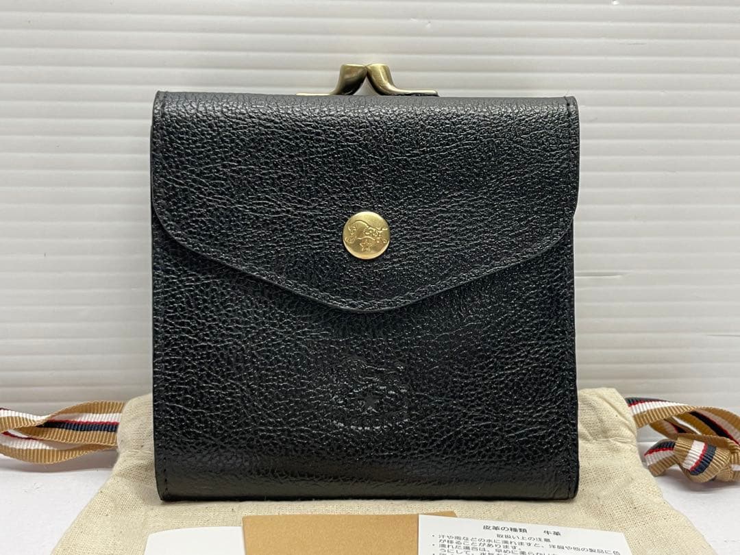 IL BISONTE イルビゾンテ がま口 財布 二つ折り財布