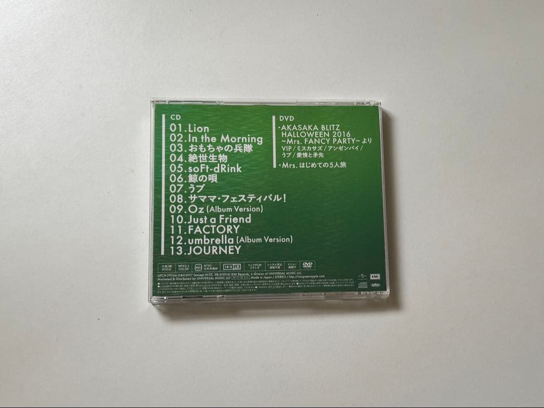 Mrs. GREEN APPLE 2nd album 初回限定版